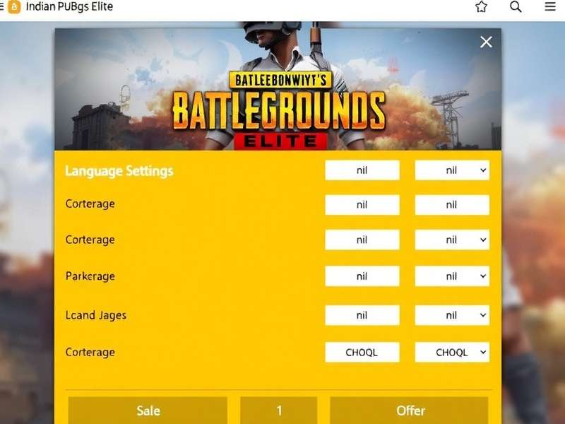Multi-language Support in Indian PUBG Elite Indian PUBG Elite Language Settings